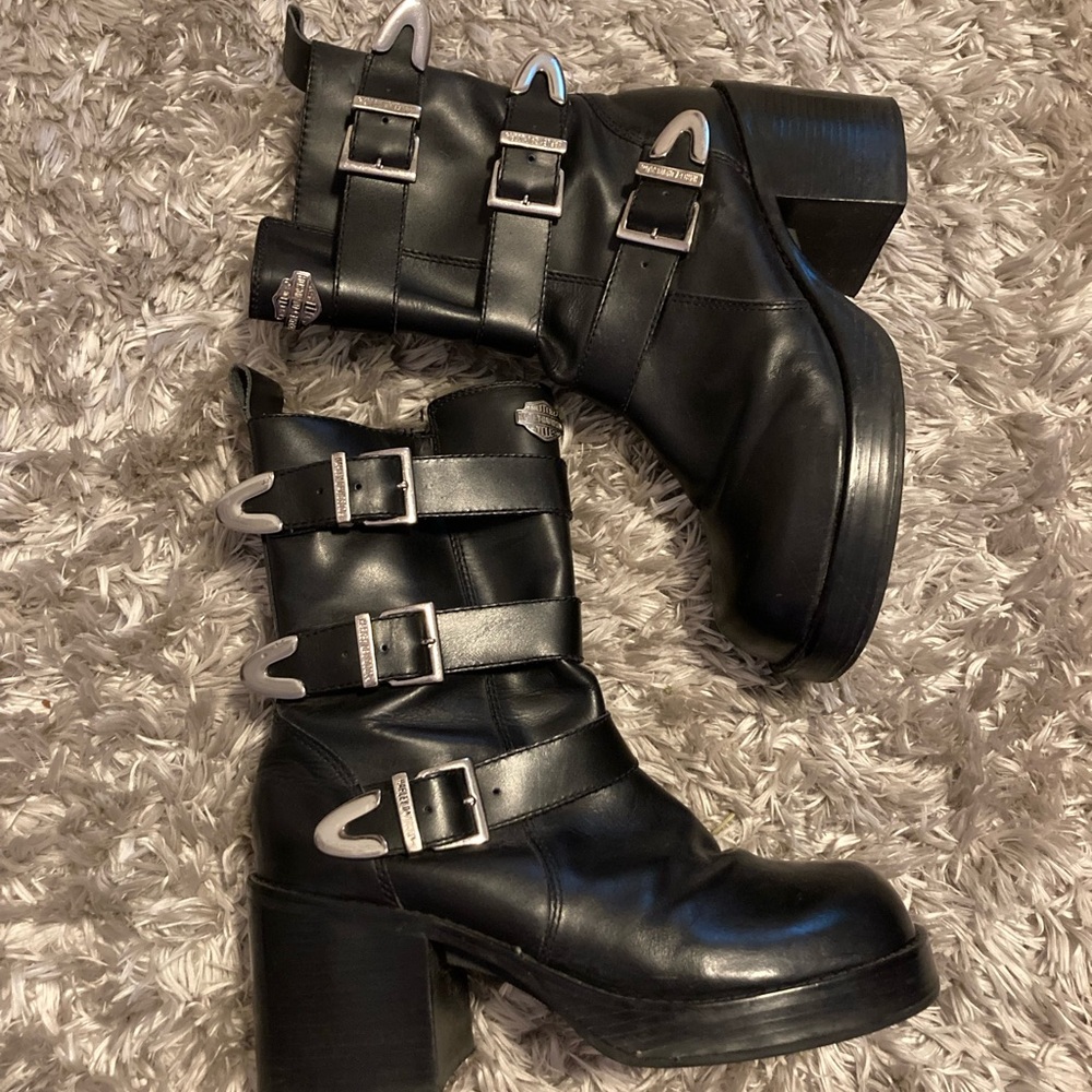 Harley Davidson Leather Boots
